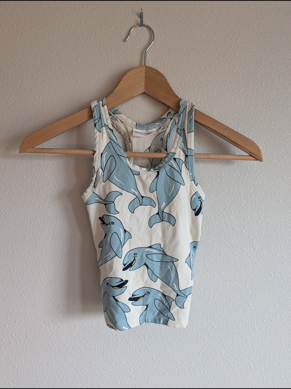 Mini Rodini Blue Dolphin Print Tank Top